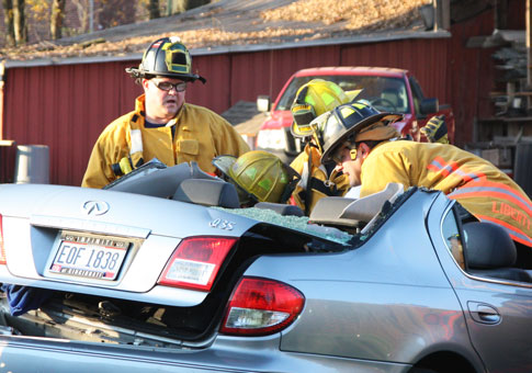 Accident on Bethany Road in Liberty Twp Ohio Nov 8, 2009