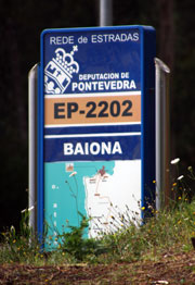 Sign for Baiona