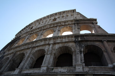 Colosseum Wall looking up