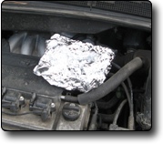 Heating leftover under the hood
