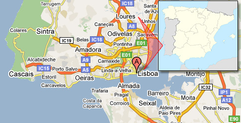 Liboa / Lisbon Portugal map