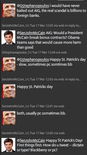 twitter on mccain interview