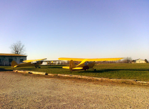 Clear day at Red Stewart Field