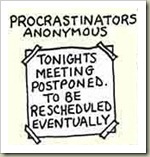 procrastination