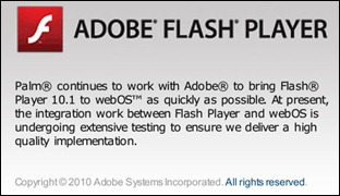 adobeflashmessageforwebos