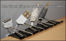 use-paper-clips-to-organize-your-cables-life-hack