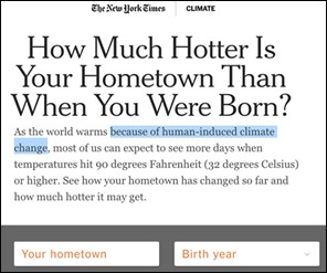 NYTimeHumanInfluWarming