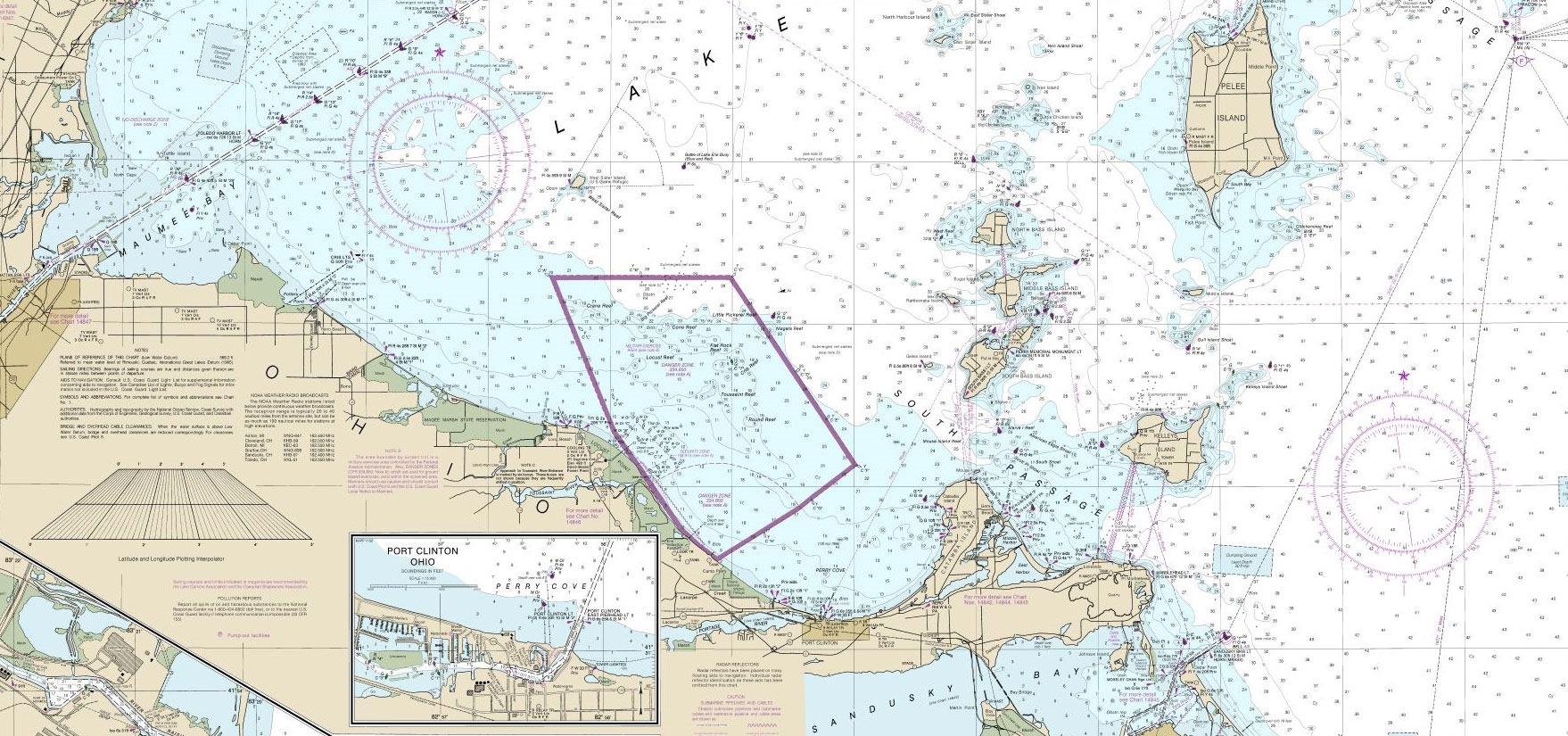 Lake Erie Chart Map