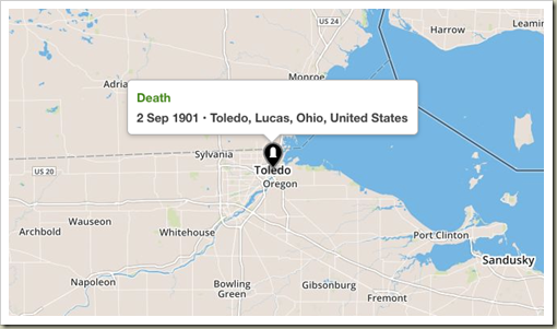 2ndGreatGrandmotherDeath1901Map