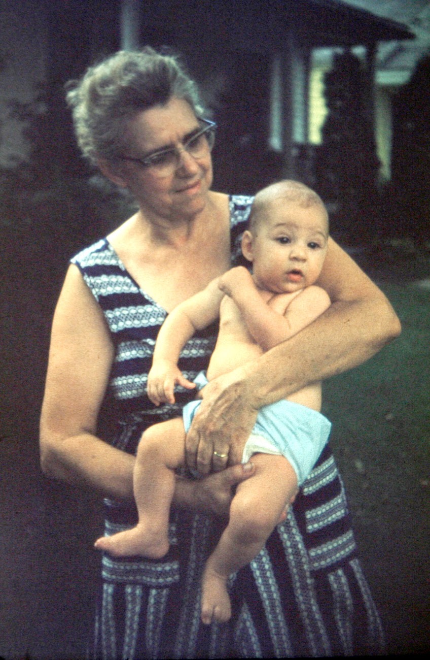 Grandma Bluhm and me