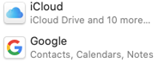 iCloudGoogle