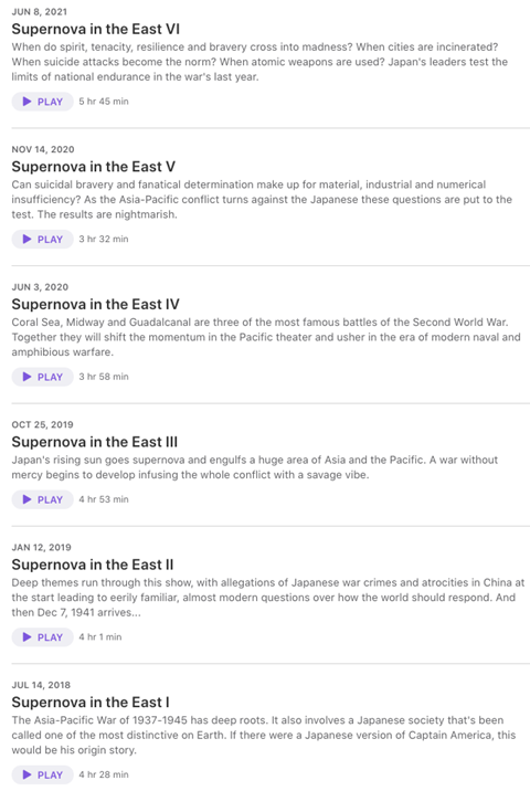 SupernovaInTheEastApplePodcasts