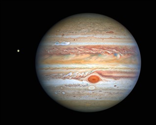 Hubble’s Crisp New Image of Jupiter and Europa