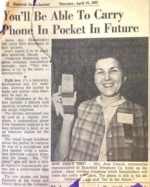 PortablePhoneMansfieldNewsJournal1963