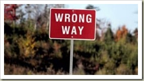 WrongWaySign