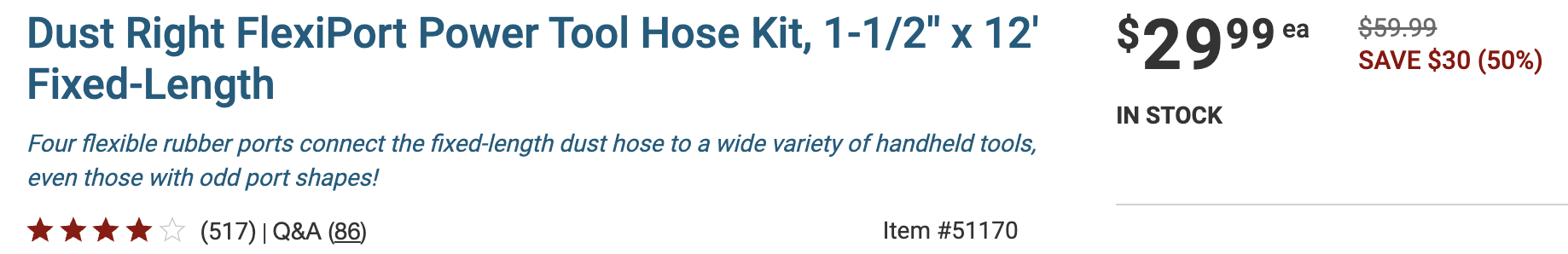 DustRight Hose Kit