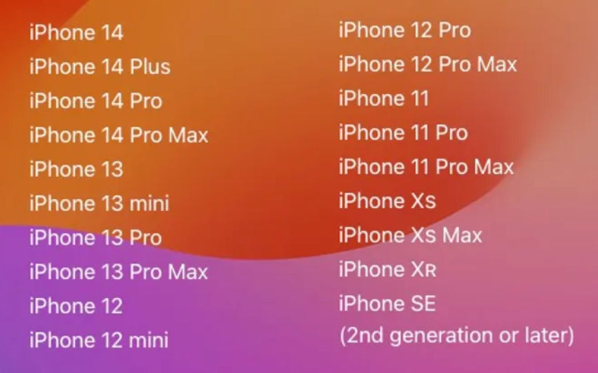 iPhone upgrade to iOS17