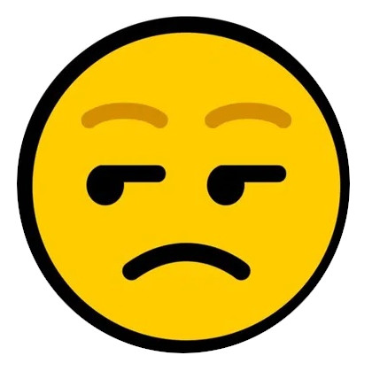 frustrated emoji