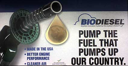 Sunoco Biodiesel pump signage