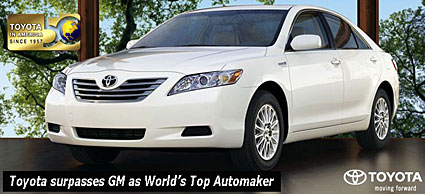 Toyota world's top automaker